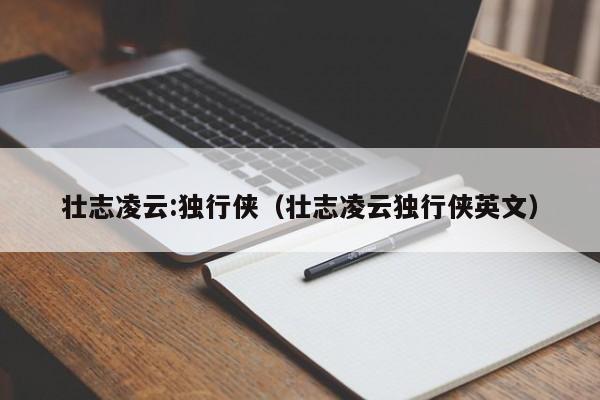 壮志凌云:独行侠（壮志凌云独行侠英文）