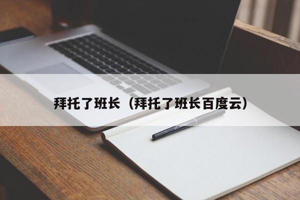 拜托了班长（拜托了班长百度云）